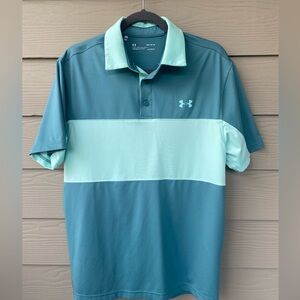 Men’s under armor, golf shirt, medium